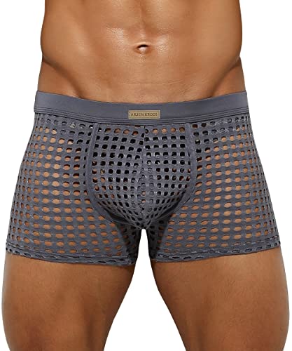 Men's Sexy Breathable Mesh Boxer Briefs