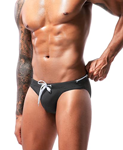Men's Sexy Breathable Swim Briefs Quick Dry Tagless Bikini Swimwear