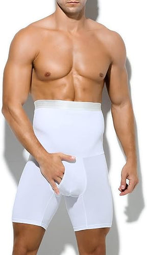 Men's Slimming Compression Boxer Briefs Underwear Tagless High Waist Tummy Control Boxers