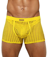Men's Sexy Breathable Mesh Boxer Briefs Soft Stretch Trunks
