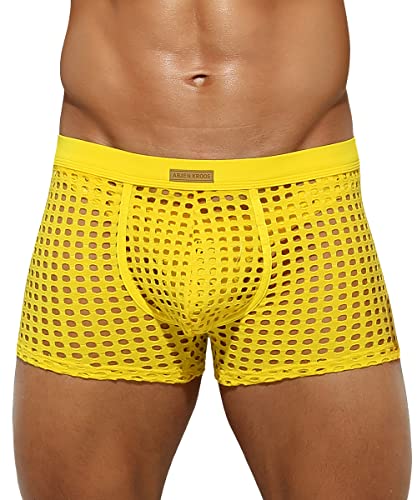 Men's Sexy Breathable Mesh Boxer Briefs
