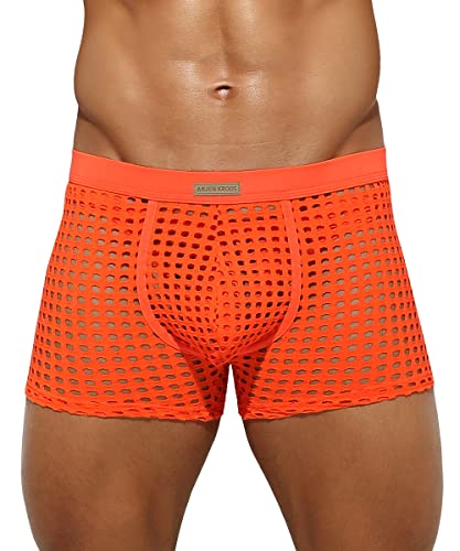 Men's Sexy Breathable Mesh Boxer Briefs