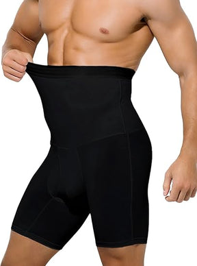 Men's Slimming Compression Boxer Briefs Underwear Tagless High Waist Tummy Control Boxers