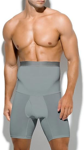 Men's Slimming Compression Boxer Briefs Underwear Tagless High Waist Tummy Control Boxers