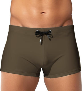 Men's Bikini Swimwear Tight Square Leg Swim Trunks Swimsuit