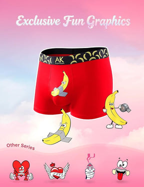 Men's Sexy Novelty Trunks Funny Couple Underwear