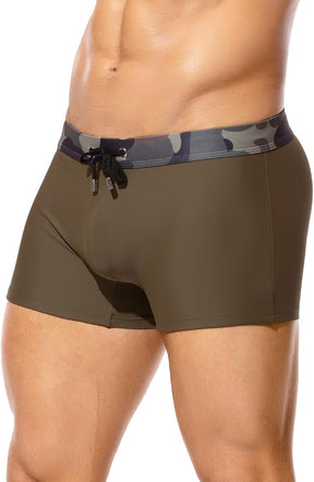 Mens Swim Briefs Square Leg Board Swimwear Short Beach Trunks Quick-Dry