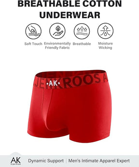 Breathable Cotton Trunks Underwear for Men