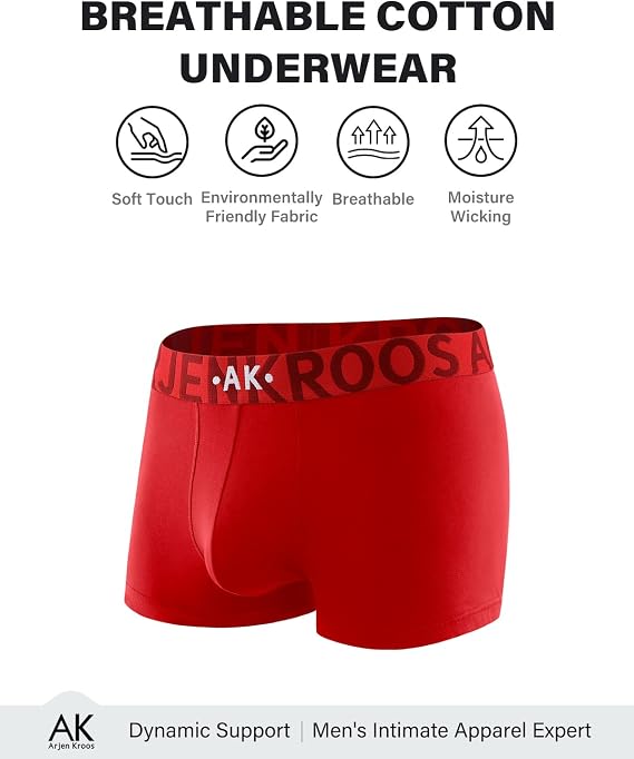 Breathable Cotton Trunks Underwear for Men