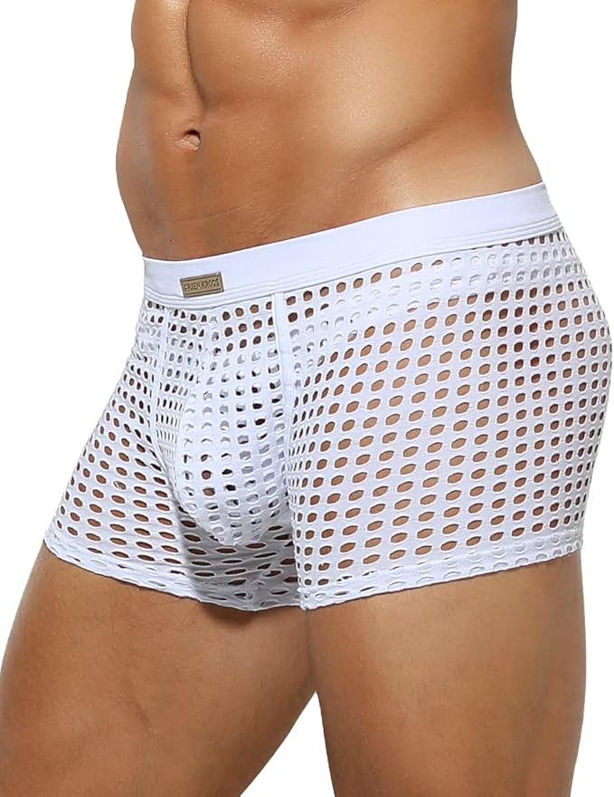 Boxer sexy en maille respirante pour homme