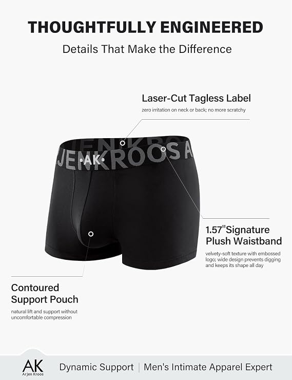 Breathable Cotton Trunks Underwear for Men