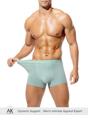Mens Cotton Boxer Brief Soft Breathable & Moisture-Wicking, 3D Support Pouch