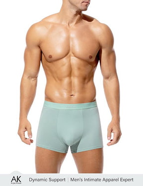 Mens Cotton Boxer Brief Soft Breathable & Moisture-Wicking, 3D Support Pouch