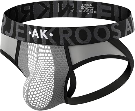 Mens Jockstrap Thongs Sexy Underwear Mesh Athletic Supporter