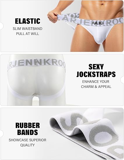 Jock Straps for Men Athletic Supporters Soft Cotton Jockstrap