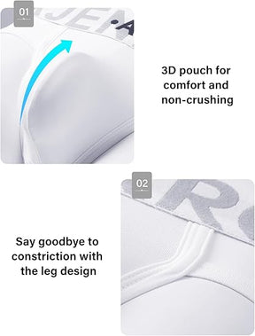 Men's Cotton Sport Briefs Sexy Low Rise Briefs Athletic Pouch Underwear
