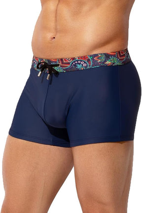Mens Swim Briefs Square Leg Board Swimwear Short Beach Trunks Quick-Dry