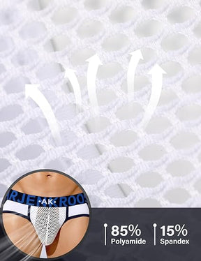Mens Jockstrap Thongs Sexy Underwear Mesh Athletic Supporter