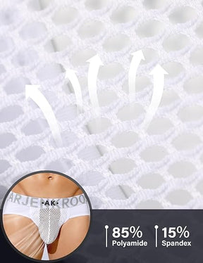Mens Jockstrap Thongs Sexy Underwear Mesh Athletic Supporter