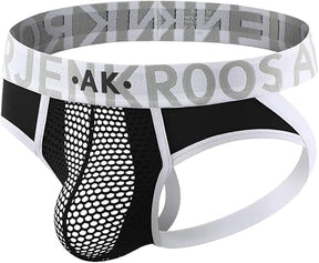 Mens Jockstrap Thongs Sexy Underwear Mesh Athletic Supporter