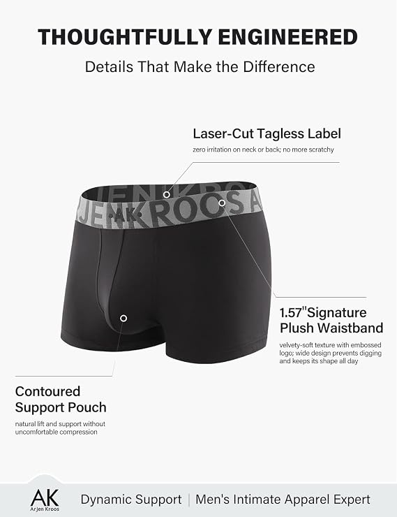 Breathable Cotton Trunks Underwear for Men