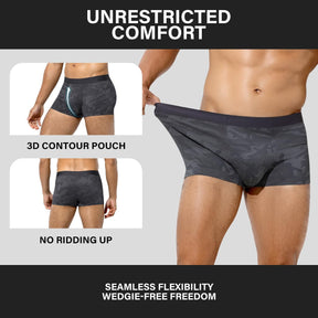 Men's Boxer Briefs - Silky Breathable Underwear for Men