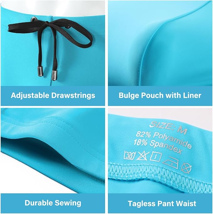 Men's Bikini Swimwear Tight Square Leg Swim Trunks Swimsuit