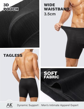 Mens Compression Underwear Moisture Wicking Boxer Briefs
