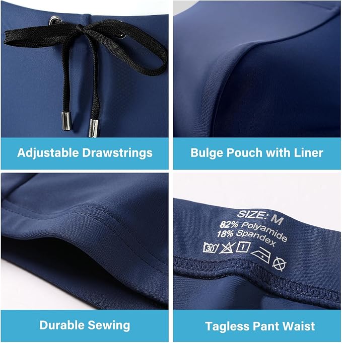 Men's Bikini Swimwear Tight Square Leg Swim Trunks Swimsuit