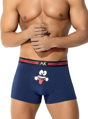 Men's Valentines Funny Novelty Underwear Trunks Sexy Cotton Boxer Briefs for Men
