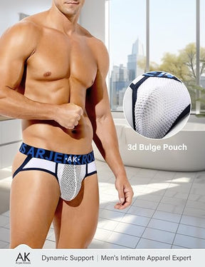 Mens Jockstrap Thongs Sexy Underwear Mesh Athletic Supporter