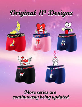 Men's Sexy Novelty Trunks Funny Couple Underwear