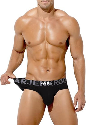 Men's Cotton Sport Briefs Sexy Low Rise Briefs Athletic Pouch Underwear