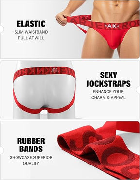 Jock Straps for Men Athletic Supporters Soft Cotton Jockstrap