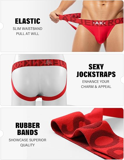Jock Straps for Men Athletic Supporters Soft Cotton Jockstrap
