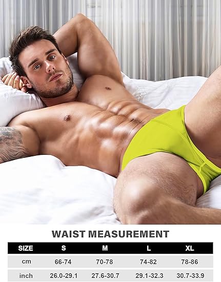 Men's Solid Briefs Soft Low Rise Underpants