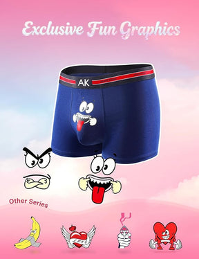 Men's Sexy Novelty Trunks Funny Couple Underwear