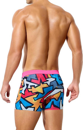 Mens Swim Briefs Square Leg Board Swimwear Short Beach Trunks Quick-Dry
