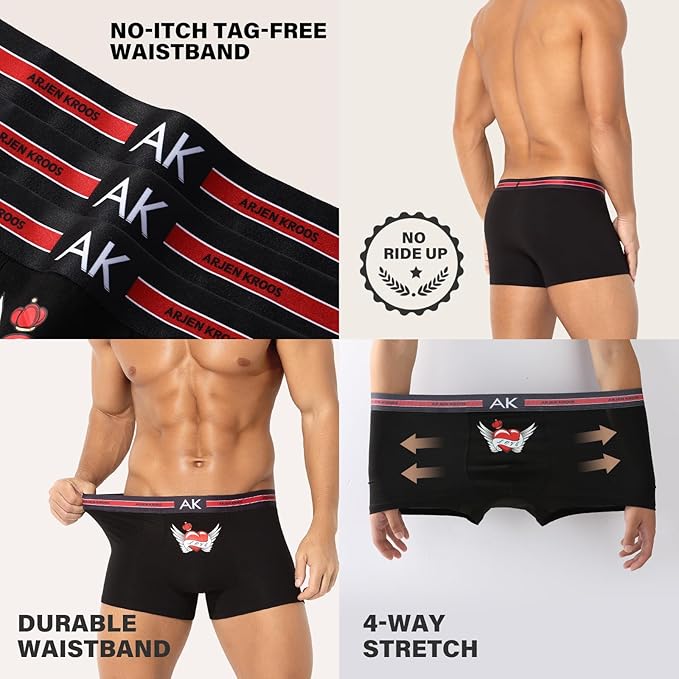 Men's Sexy Novelty Trunks Funny Couple Underwear