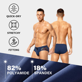 Men's Swimsuit Printed Swim Briefs Pattern Bikini Swimwear