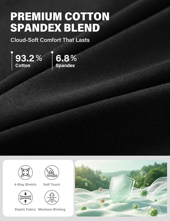 Breathable Cotton Trunks Underwear for Men