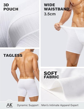 Mens Compression Underwear Moisture Wicking Boxer Briefs