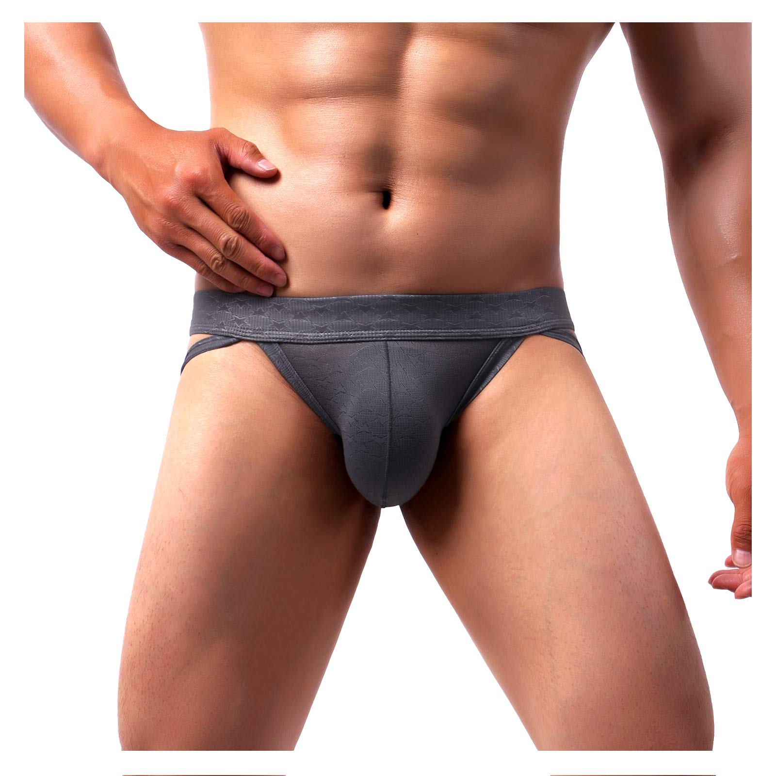 Männer Jockstrap Unterwäsche Mesh Atmungsaktiv Transluzenten Athletic Supporter