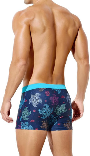 Mens Swim Briefs Square Leg Board Swimwear Short Beach Trunks Quick-Dry