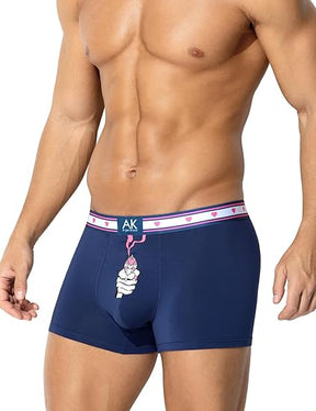 Men's Valentines Funny Novelty Underwear Trunks Sexy Cotton Boxer Briefs for Men