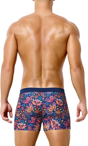Mens Swim Briefs Square Leg Board Swimwear Short Beach Trunks Quick-Dry