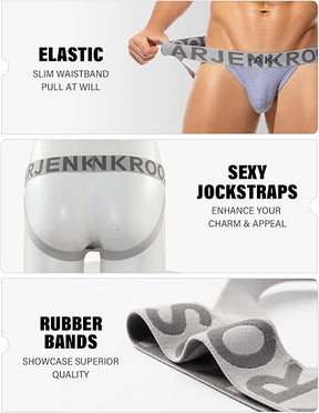 Jock Straps for Men Athletic Supporters Soft Cotton Jockstrap