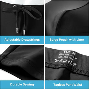 Men's Bikini Swimwear Tight Square Leg Swim Trunks Swimsuit