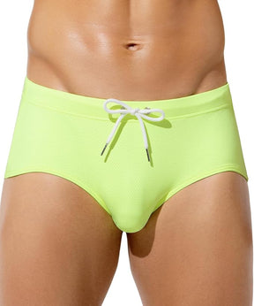 Mens Swim Briefs Bikini Bathing Suit Printed Quick Dry Swimsuit