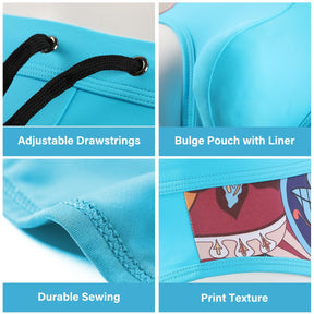 Men's Swimsuit Printed Swim Briefs Pattern Bikini Swimwear
